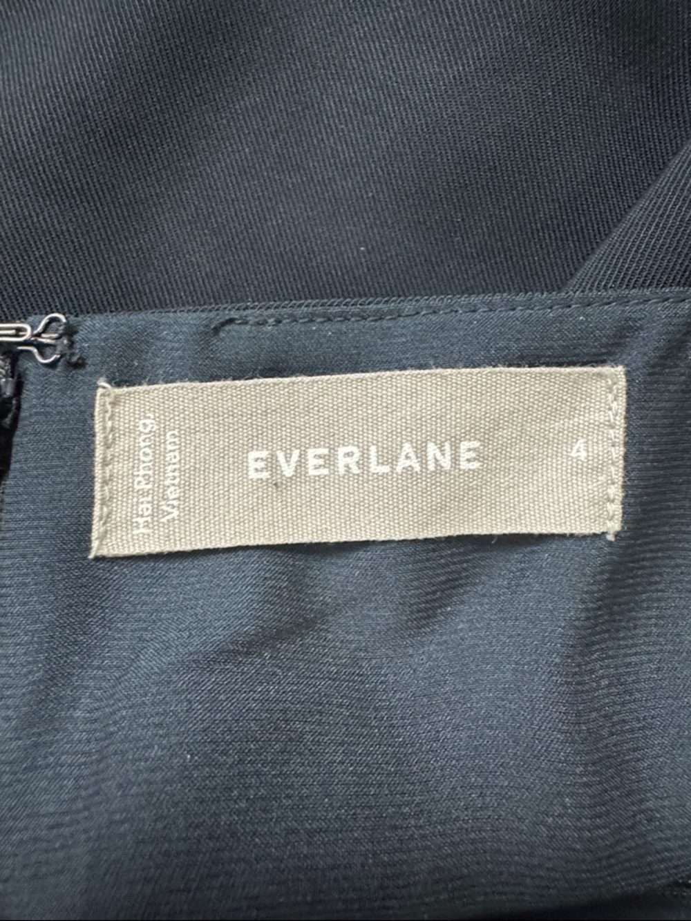 EVERLANE The Japanese GoWeave Slip Navy Blue Jumpsuit size 4 - Picture 7 of 8